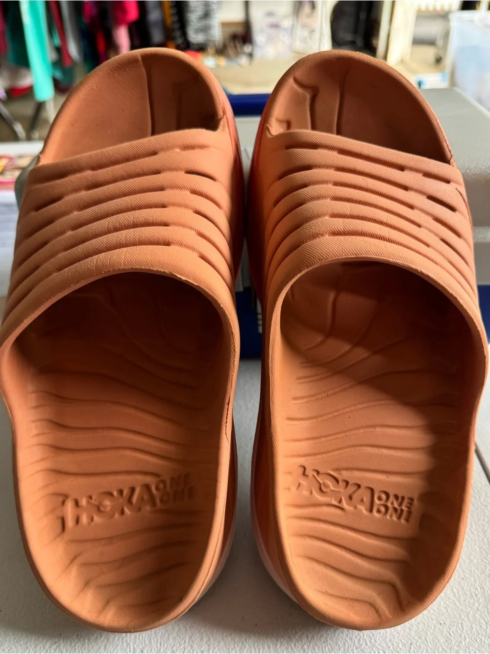 Hoka one one Women’s Ora Recovery Slides Baked Clay Size 9